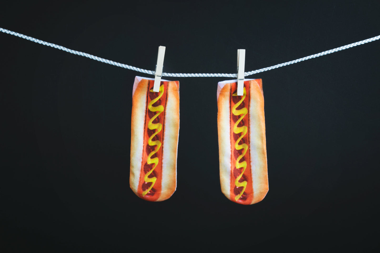 Patterned Unisex Crew sock- Low Cut: Hot Dogs