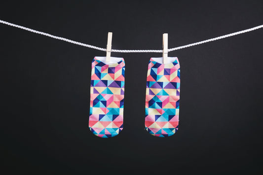 Patterned Unisex Crew sock- Low Cut: Geometric